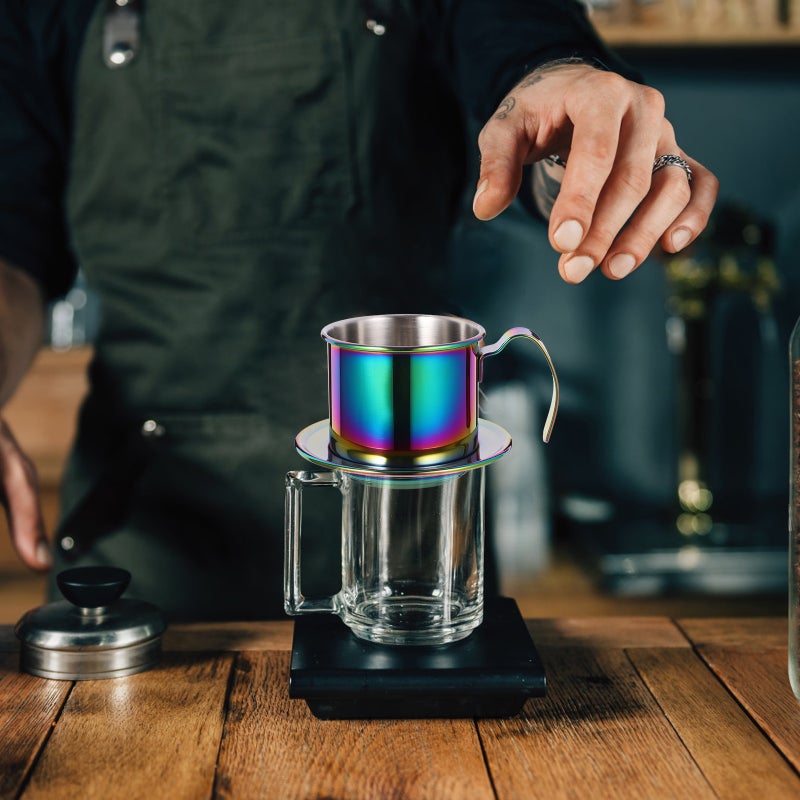 Metal Coffee Dripper Stainless Steel Dripping Coffee Filter Coffee - Image 2