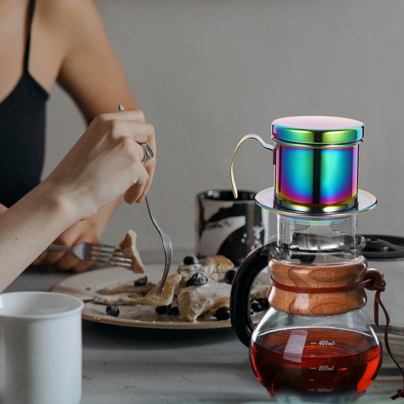 Metal Coffee Dripper Stainless Steel Dripping Coffee Filter Coffee - Image 4