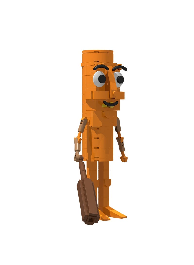 AI Shanhaijing Tung Tung Tung Sahur stickman building block model handmade toys, start a fantasy puzzle journey, suitable for collection  - Image 3