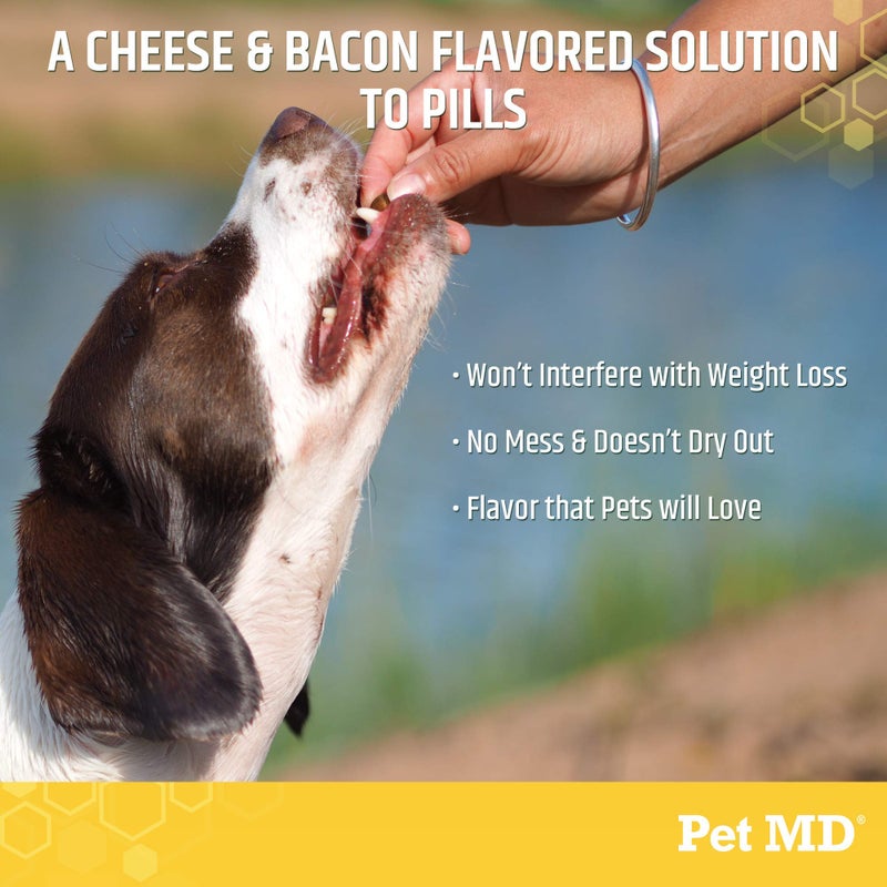 Pet MD Wrap A Pill Cheese & Bacon Flavor Pill Paste for Dogs - Make a Pocket or Pouch to Hide Pills & Medication - 8 oz - Image 5
