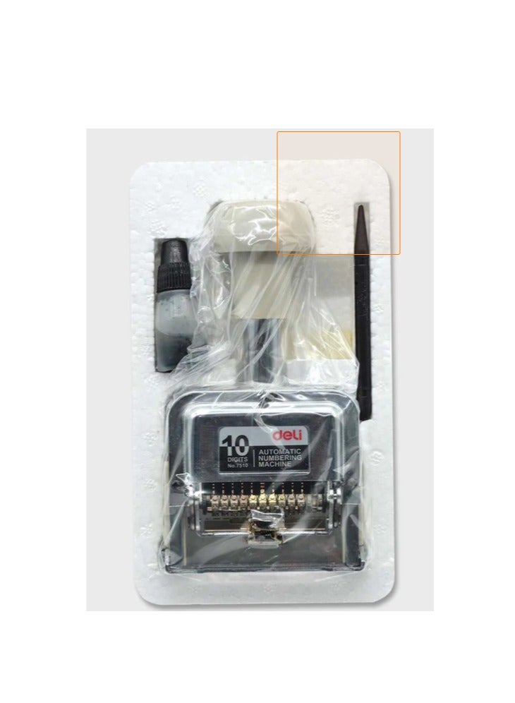 Deli 10 Digit Automatic Numbering Machine With Auto Shifting Mechanism - Image 2