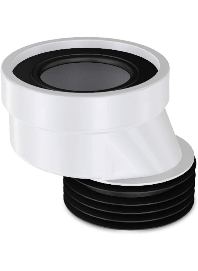 Royal Apex High Quality Pp Wc Eccentric Connector Pan Connector For Toilet Offset 40 Mm - Image 1