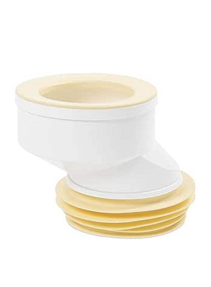 Royal Apex High Quality Pp Wc Eccentric Connector Pan Connector For Toilet Offset 40 Mm - Image 1