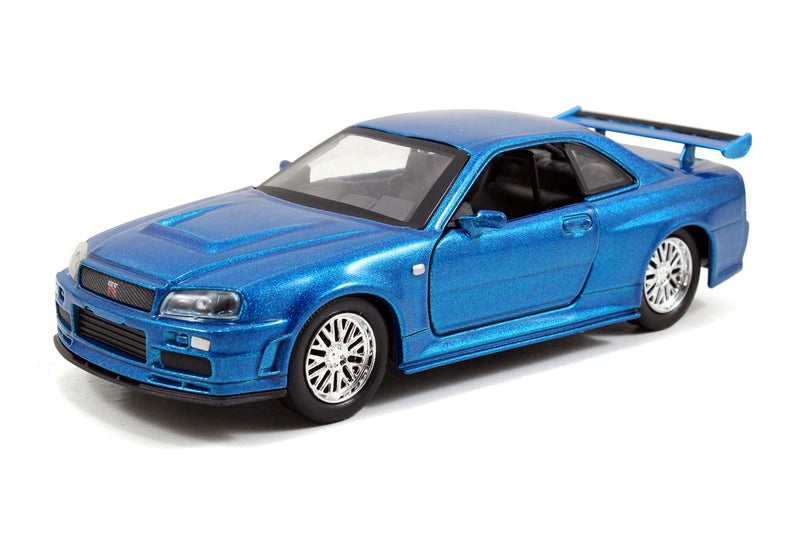 JADA Nissan Fast Furious Brians 2002 Skyline GTR R34 Blue 132 Die cast Vehicle - Image 4