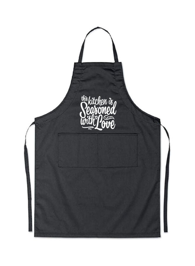 نيبمينينت مريلة بطبعة تحمل اقتباساً أسود/أبيض 98x69.5سم - Image 1