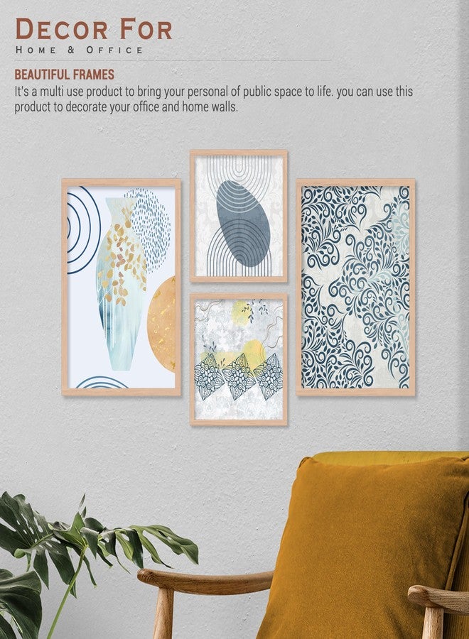 ARTELLY Modern Art Paintings Set of 4 Framed Paintings for Wall Decoration, Bedroom - Decorative Frame For Wall Decor Posters for Living Room - Big Size Wall Paintings Home Gifts Items (Art Deco, 5) - Image 5