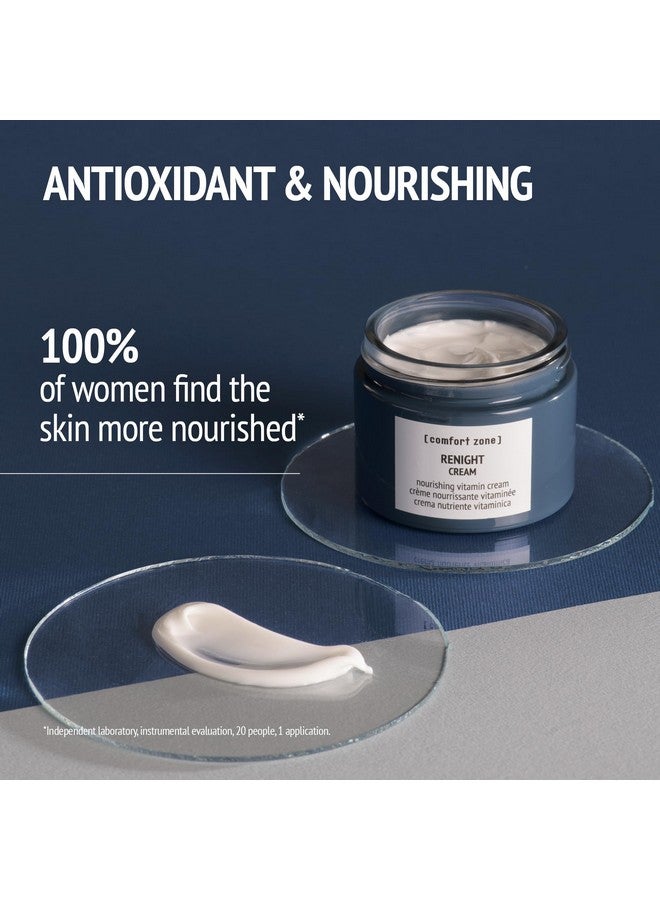 Comfort Zone [ comfort zone ] Renight Cream Complete Silicone-Free Restorative Night Cream for All Skin Types with Hyaluronic Acid Vitamin E, Floral and Softly Woody, 2.09 Fl Oz - Image 3