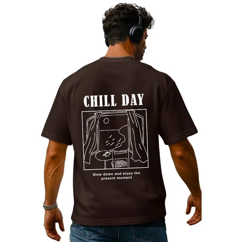 NOBERO Chill Day Graphic Print T-Shirt for Men