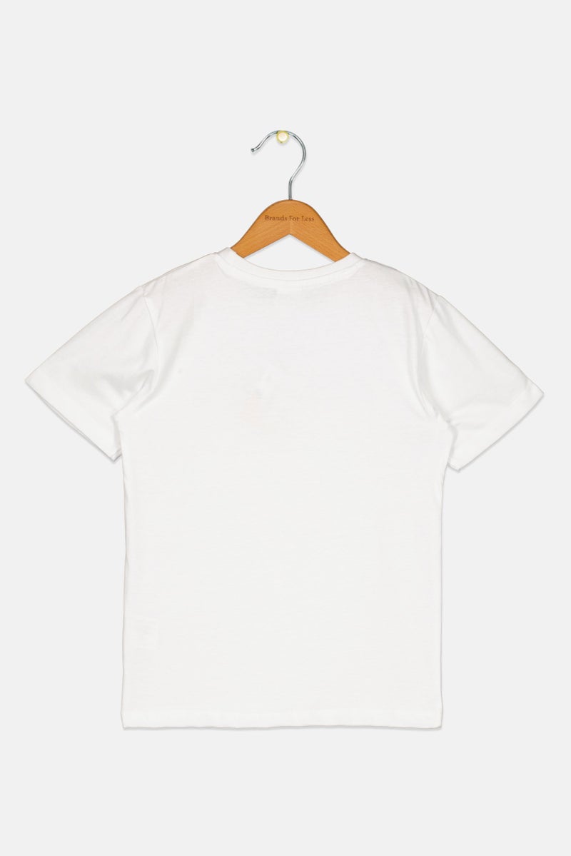 Peanuts Kids Boy Graphic Print Short Sleeve T-Shirt, White - Image 3