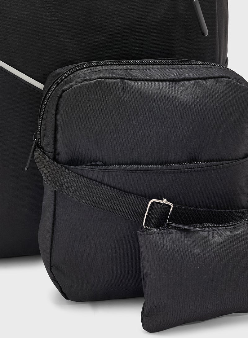 Seventy Five Set 0F 3 Backpack, Messenger And Pouch  - Image 4