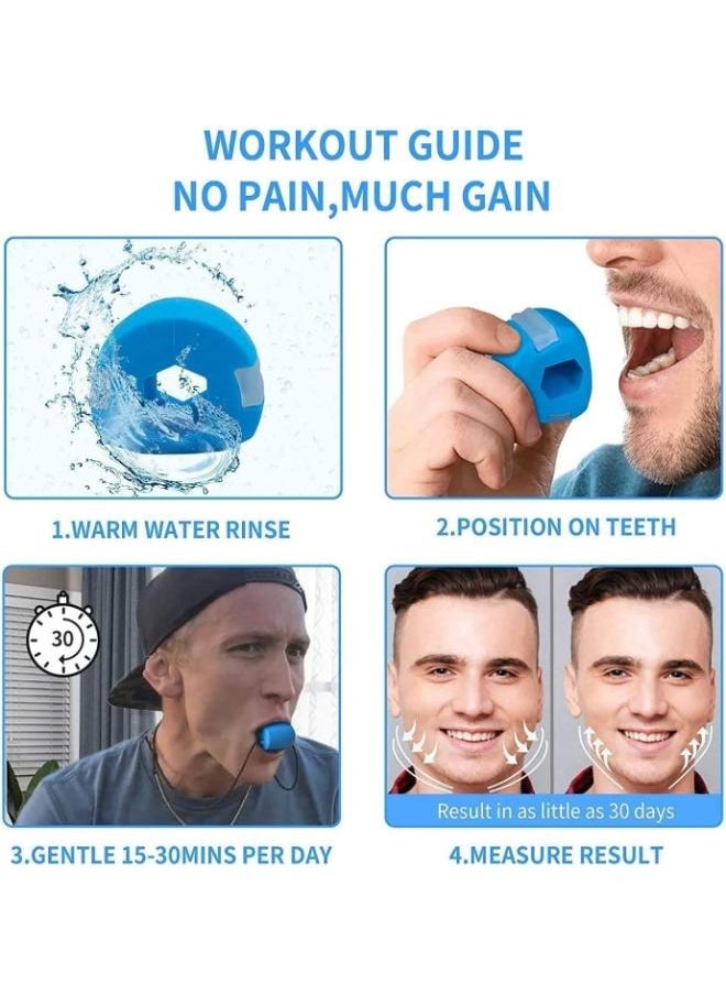 Generic - Jaw Exerciser Jaw Face and Neck Exerciser Define Your Jawline Slim and Tone Your Face Facial Toner Jaws Exercise Ball Slimming and Neck Muscle - Facial Exerciser - Image 1