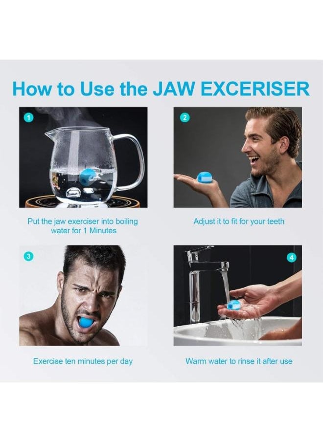 Generic - Jaw Exerciser Jaw Face and Neck Exerciser Define Your Jawline Slim and Tone Your Face Facial Toner Jaws Exercise Ball Slimming and Neck Muscle - Facial Exerciser - Image 1
