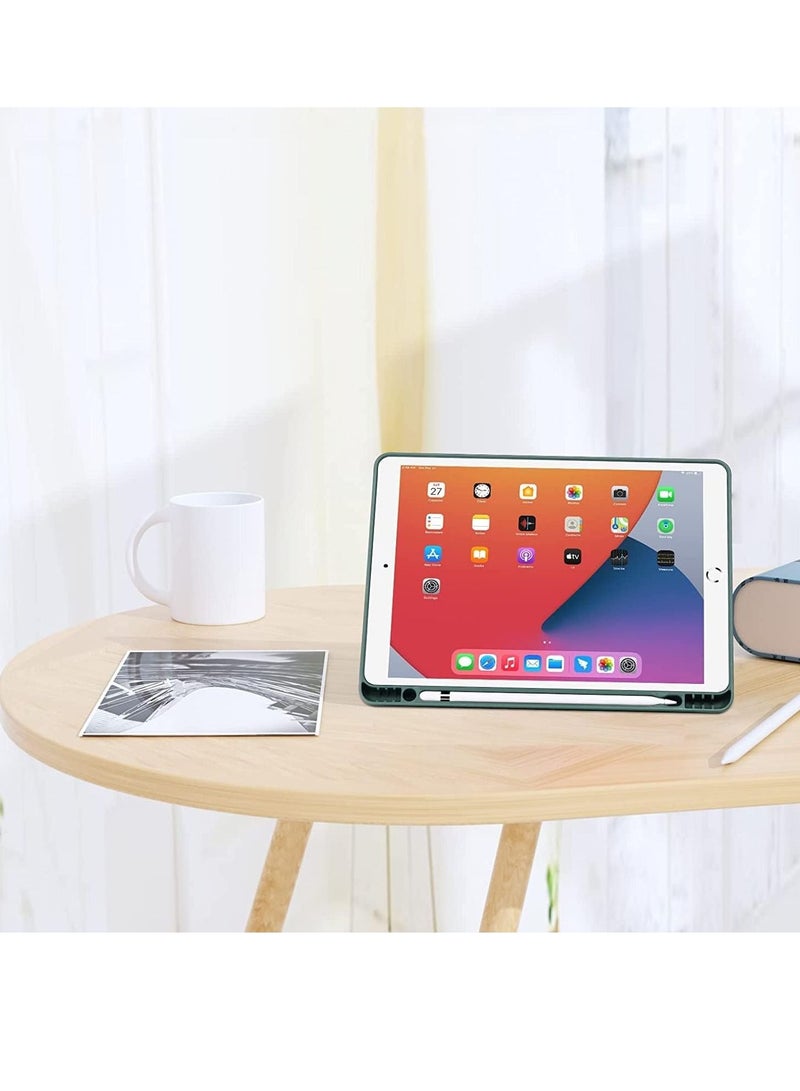 iPad 9th/8th/7th Generation case (2021/2020/2019) iPad 10.2-Inch Case with Pencil Holder [Sleep/Wake] Slim Soft TPU Back Smart Magnetic Stand Protective Cover Cases - Image 5