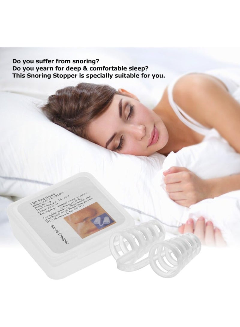 Free Nose Clip for Men and Women – Anti-Snoring Nasal Breathing Aid Device, Comfortable Stop Snoring Sleep Aid for Improved Airflow and Better Night Sleep - Image 3