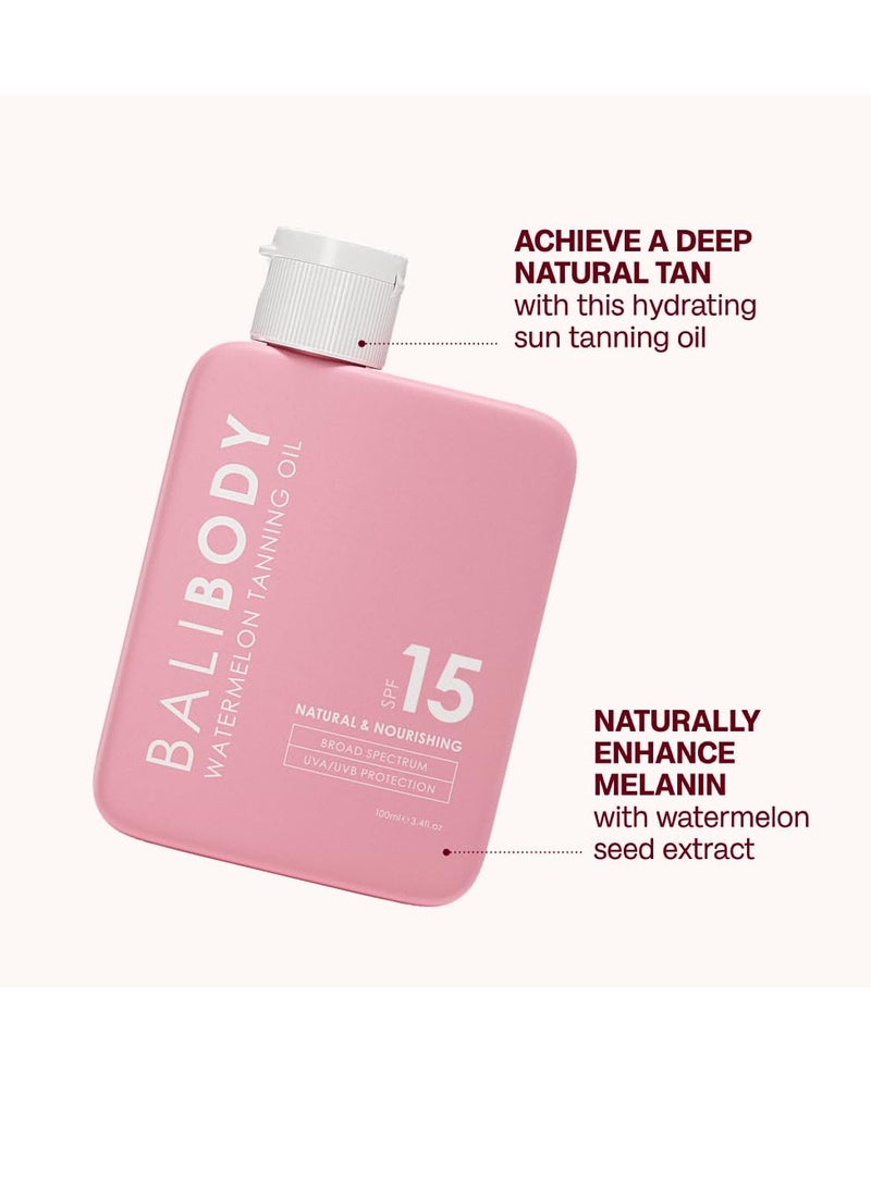 Bali Body - Watermelon Tanning Oil SPF15 - Image 1