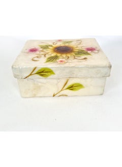 Ocean breeze turquoise gift box for your home Large Mother of Pearl Rectangular-Moon Flower Box