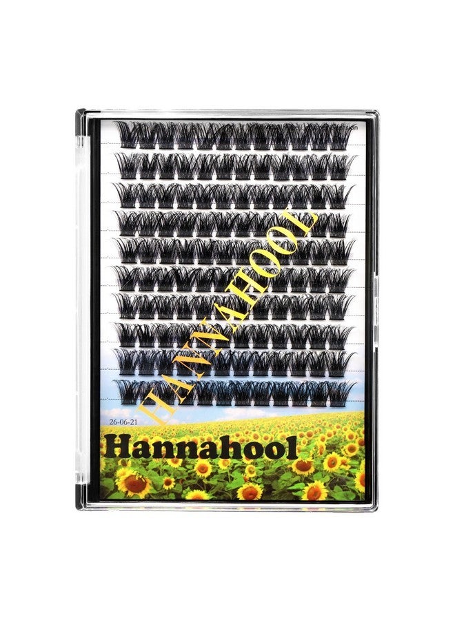 Hannahool Handmade D Curl 10-20Mm To Choose 120Pcs Natural Long Individual Thick Base Cluster Eyelashes Dramatic Look Diy Volume Eye Lashes Extensions (18Mm) - Image 1