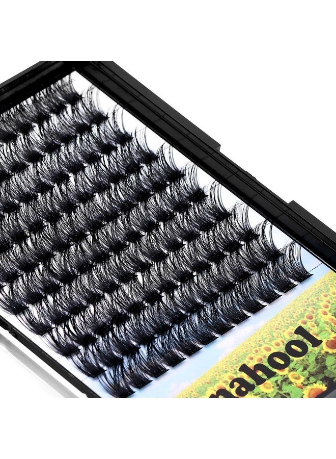 Hannahool Handmade D Curl 10-20Mm To Choose 120Pcs Natural Long Individual Thick Base Cluster Eyelashes Dramatic Look Diy Volume Eye Lashes Extensions (18Mm) - Image 3