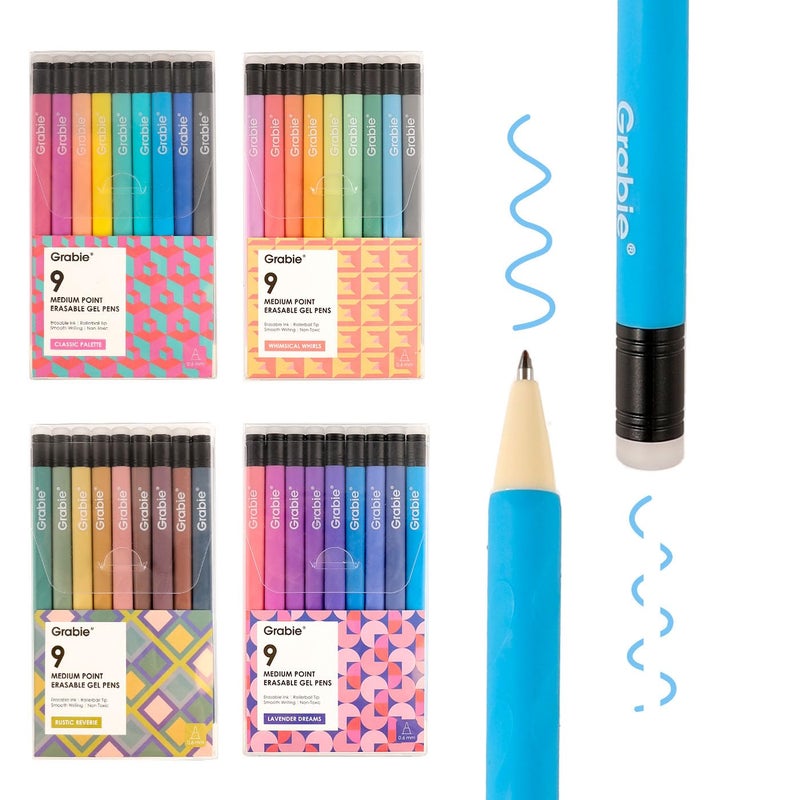 Grabie 36 Colors Erasable Gel Pens, Make Mistakes Disappear Colored Pens, Assorted Color Inks for Drawing Writing Planner, Set of 36 - Image 1