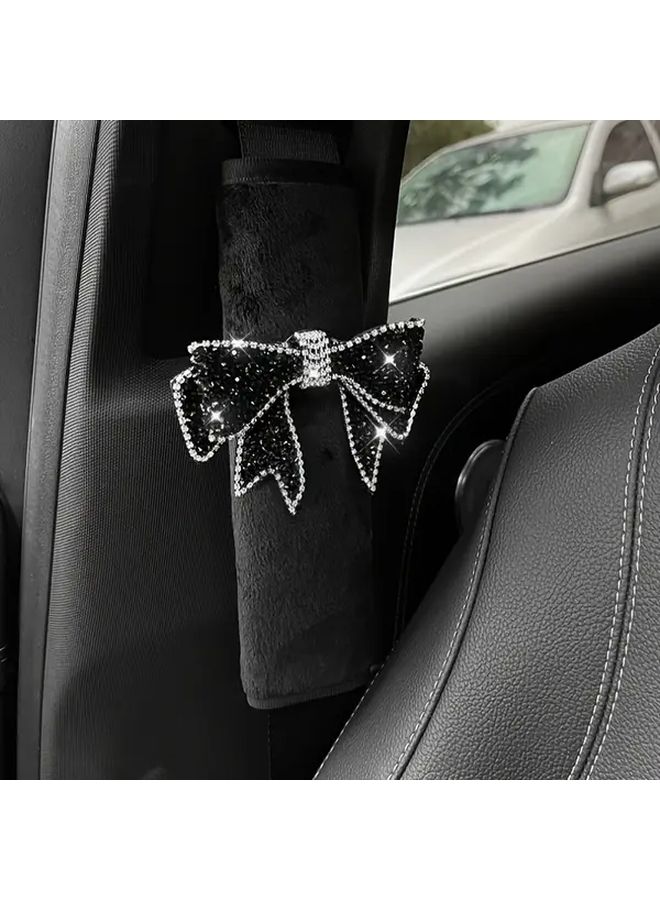 1 Pc Half Knot Car Seat Belt Shoulder Pads Decorative Women Car Interior Accessory - Image 1