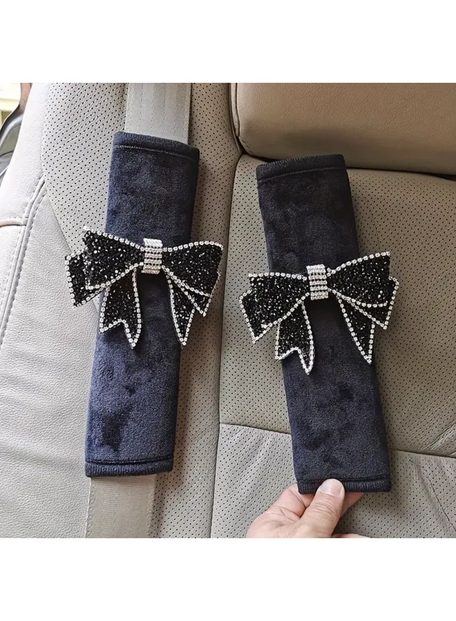 1 Pc Half Knot Car Seat Belt Shoulder Pads Decorative Women Car Interior Accessory - Image 5