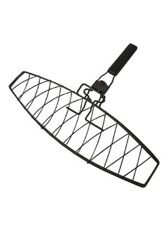 Grill Mark Rubber Handle Fish Grill Basket Black 16 x 16.25 Inch 24015  - Image 2