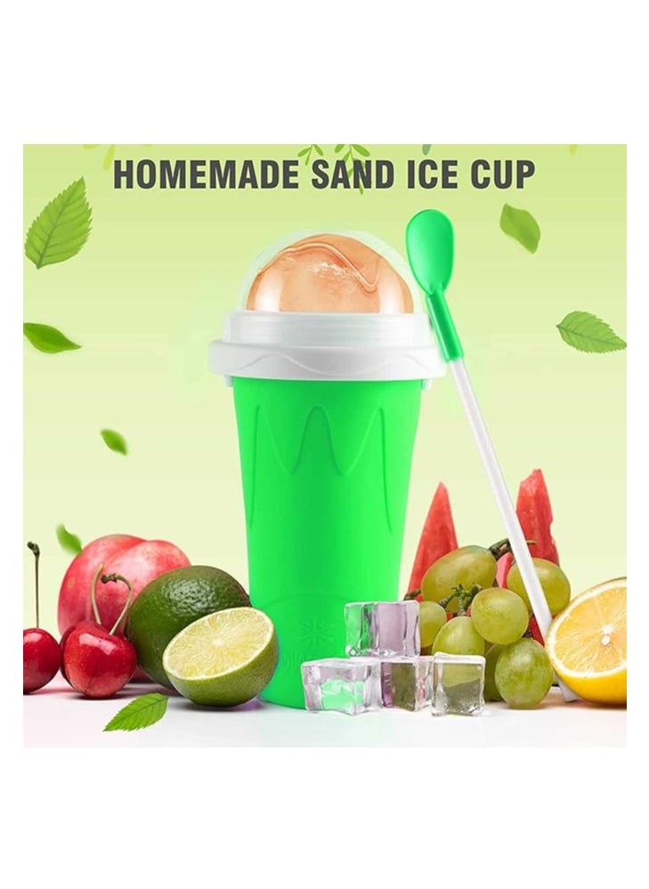 Cool Baby Smoothie Making Cup Quick Freezing Magic Smoothie Cup Portable Squeeze Ice Cup Smoothie Making Cup with Spoon and Straw  - Image 5