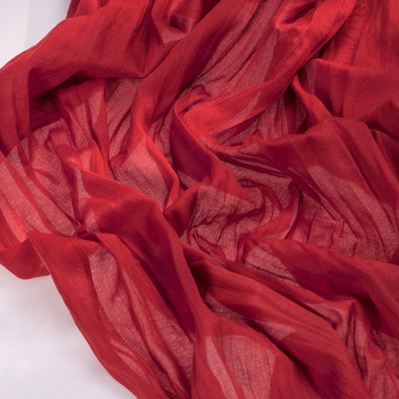 Socomi Red Cheesecloth Table Runner Easter Spring Boho Rustic Gauze 120 inch 10FT Cheese Cloth Runner for Wedding Party Baby Shower Birthday Home Decor Holiday Decorations - Image 3