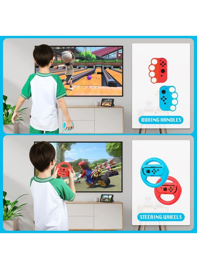 JoyHood Switch Sports Accessories Bundle Compatible with Switch/Switch OLED, 17-in-1 Family Sports Games Accessories Kit for Joy-Con Controller, Switch Sports Accessories for Kids & Adults - Image 5