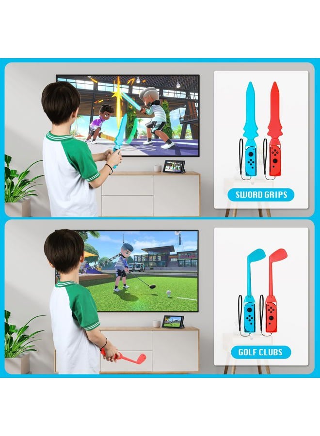 JoyHood Switch Sports Accessories Bundle Compatible with Switch/Switch OLED, 17-in-1 Family Sports Games Accessories Kit for Joy-Con Controller, Switch Sports Accessories for Kids & Adults - Image 3