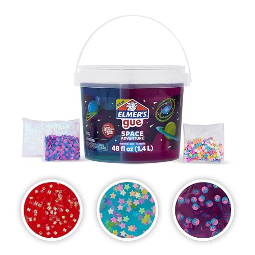 Elmers Gue Premade Slime Space Adventure 3lb Bucket Scented Includes 3 Sets of Addins Kids Activity Creative Fun Great for Sharing - Image 1