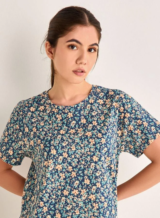 Splash FAV Floral Print Night Dress