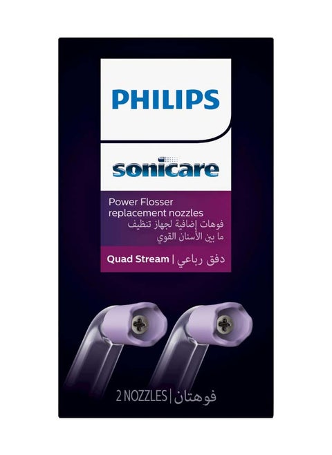 فوهات استبدال Power Flosser F3 Quad Stream HX3062/00،