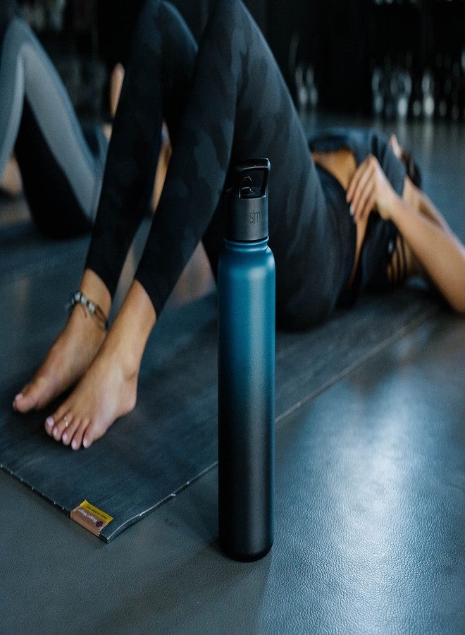 سيمبل مودرن زجاجة ماء عصرية بسيطة مزودة بماصة ومقبض وغطاء للشرب السريع، مصنوعة من الفولاذ المقاوم للصدأ المعزول بتفريغ الهواء | زجاجة ترمس كبيرة مانعة للتسرب وخالية من مادة BPA، مثالية للصالة الرياضية والرياضة | مجموعة ساميت | 40 أونصة، لون جرافيت - Image 5