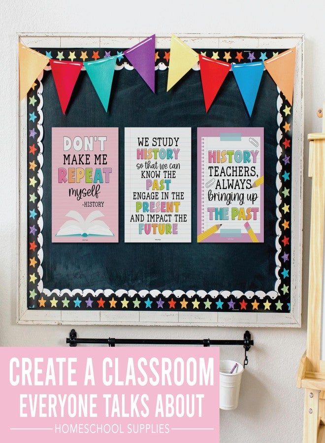 Hadley Designs 6 Colorful US History Classroom Decor - US History Posters, Social Studies Classroom Decorations, History Teacher Supplies, Social Studies Posters, World History Posters For Classroom High School - Image 4