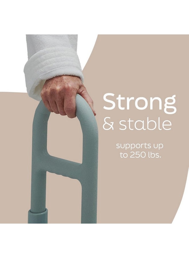 Medline Medline Bathtub Grab Bar w/ Microban - Bathroom Wall Support Handle, Non-Slip Shower Bar, for Elderly, Seniors & Handicapped - 250 Lbs. Capacity - Image 4