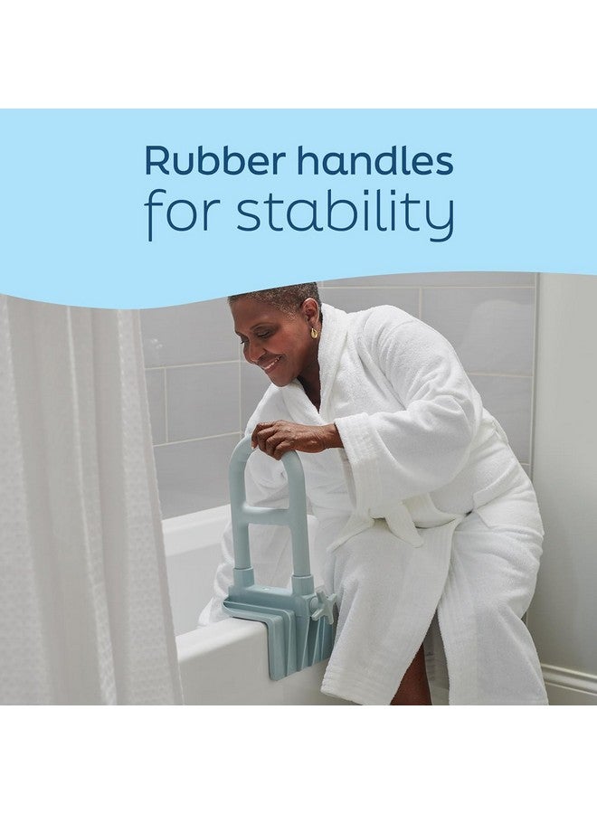 Medline Medline Bathtub Grab Bar w/ Microban - Bathroom Wall Support Handle, Non-Slip Shower Bar, for Elderly, Seniors & Handicapped - 250 Lbs. Capacity - Image 5