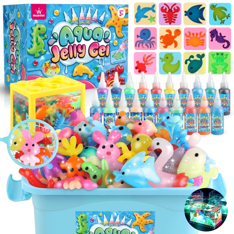 wookidel Magic Water Elf Toy Kit Aqua Fairy Water Gel Kit with 20PCS Magic Gels and Animal Molds Gift for Christmas Easter BirthdayCreative Art Craft Kits for Girls Boys 6 7 8 9 10 Year Old - Image 2