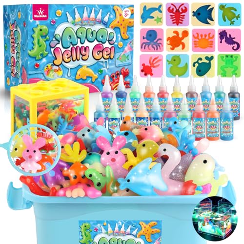 wookidel Magic Water Elf Toy Kit Aqua Fairy Water Gel Kit with 20PCS Magic Gels and Animal Molds Gift for Christmas Easter BirthdayCreative Art Craft Kits for Girls Boys 6 7 8 9 10 Year Old - Image 1