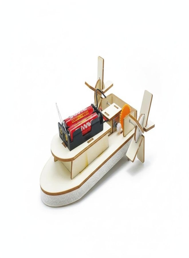 SUNBEET STEM Paddle Wheel Boat Building Kit - DIY Science Experiment Set for Kids - Educational Motorized Wooden Boat Craft - Learning Physics & Engineering Ages (Paddle Steamer) - Image 1