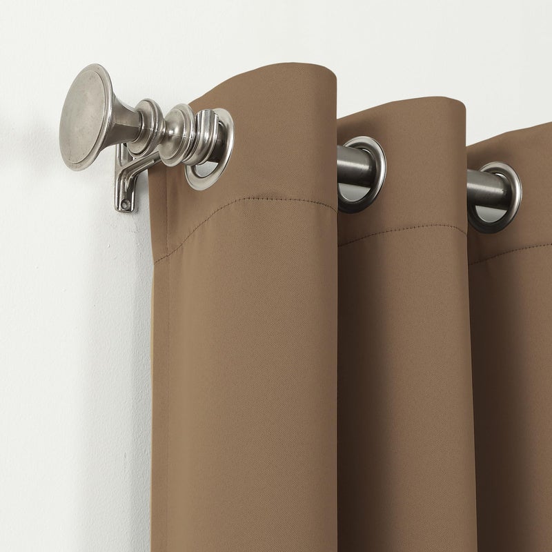 Sun Zero Easton Energy Saving Blackout Grommet Curtain Panel, 40" x 95", Barley - Image 2