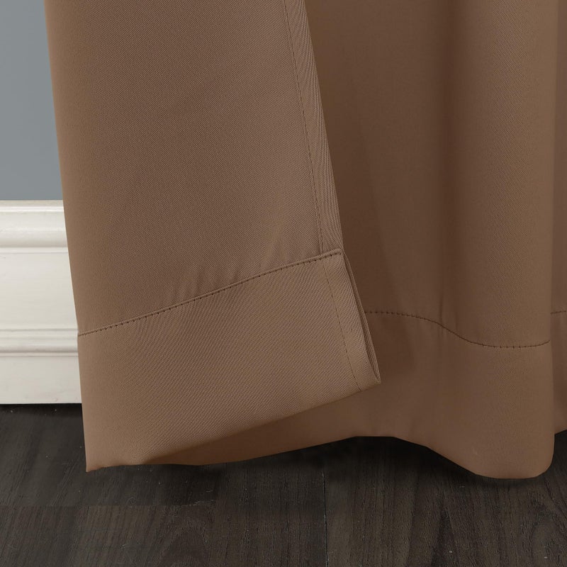 Sun Zero Easton Energy Saving Blackout Grommet Curtain Panel, 40" x 95", Barley - Image 3