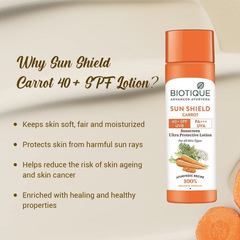 Biotique لوسيون الشمس للوجه والجسم من بيوتيك SPF 40 - جزر 120 مل - Image 5