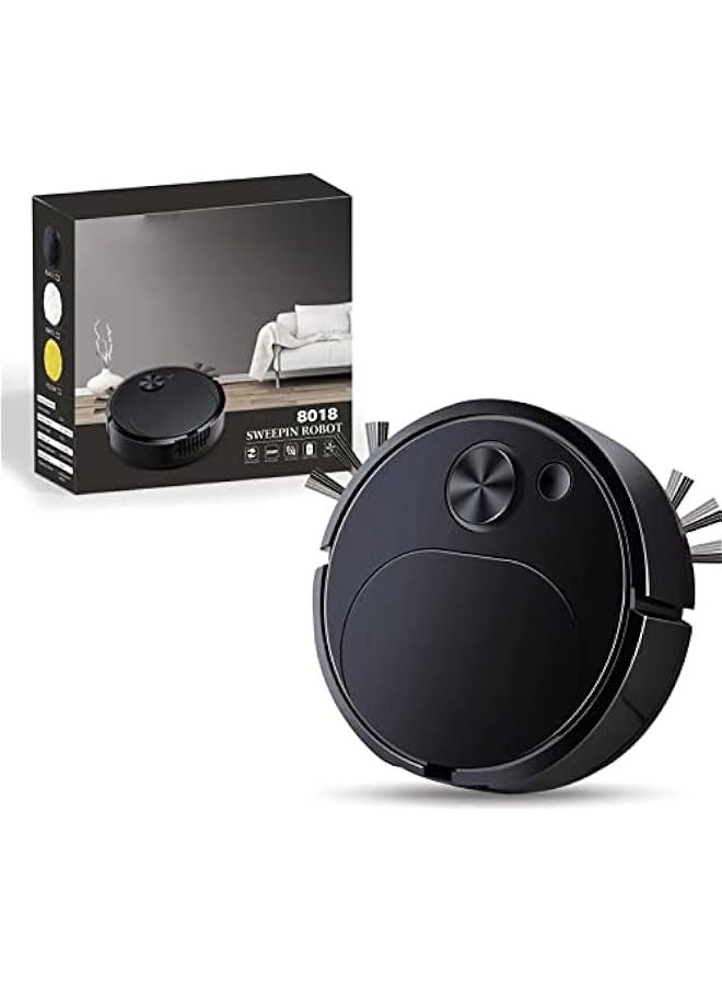 Mini robot vacuum cleaner, rechargeable sweeping vacuum smart sweeping robot for hard floor flat floor marble tile wooden floor  - Image 4