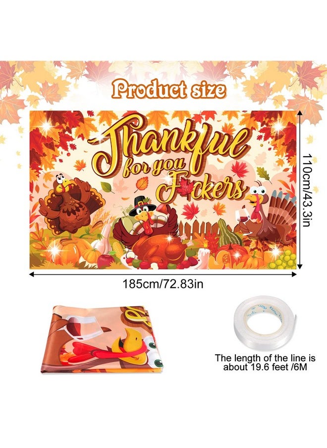 Fun Friendsgiving Party Banner, Thankful For You Friends Background Banner For Friends Thanksgiving Party Decoration Photo Supplies, Thanksgiving Maple Leaf Turkey Hanging Banner - pzsku/Z05C5C2C1B251A31212F7Z/45/_/1734347197/1300b95e-a968-4b86-bcba-587f86be8427