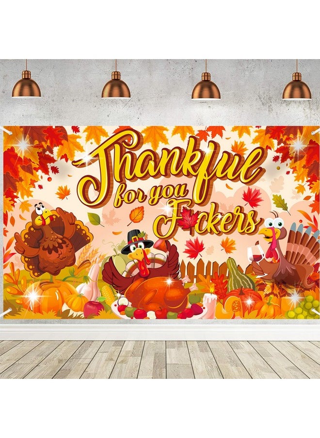 Fun Friendsgiving Party Banner, Thankful For You Friends Background Banner For Friends Thanksgiving Party Decoration Photo Supplies, Thanksgiving Maple Leaf Turkey Hanging Banner - pzsku/Z05C5C2C1B251A31212F7Z/45/_/1734347207/d144e2e4-95cf-4c8e-bbdb-23095179429a