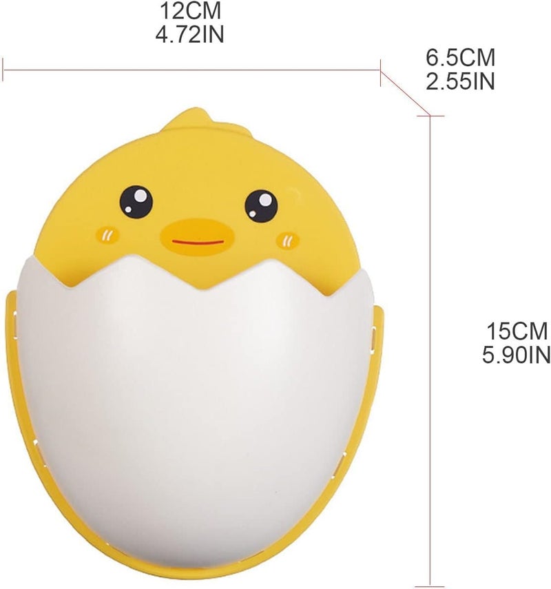 Generic Wall Mount Chick-Shape Phone/Remote Holder - Yellow - CADDY - Portable - Painted - Polypropylene - Baby Products - Image 1