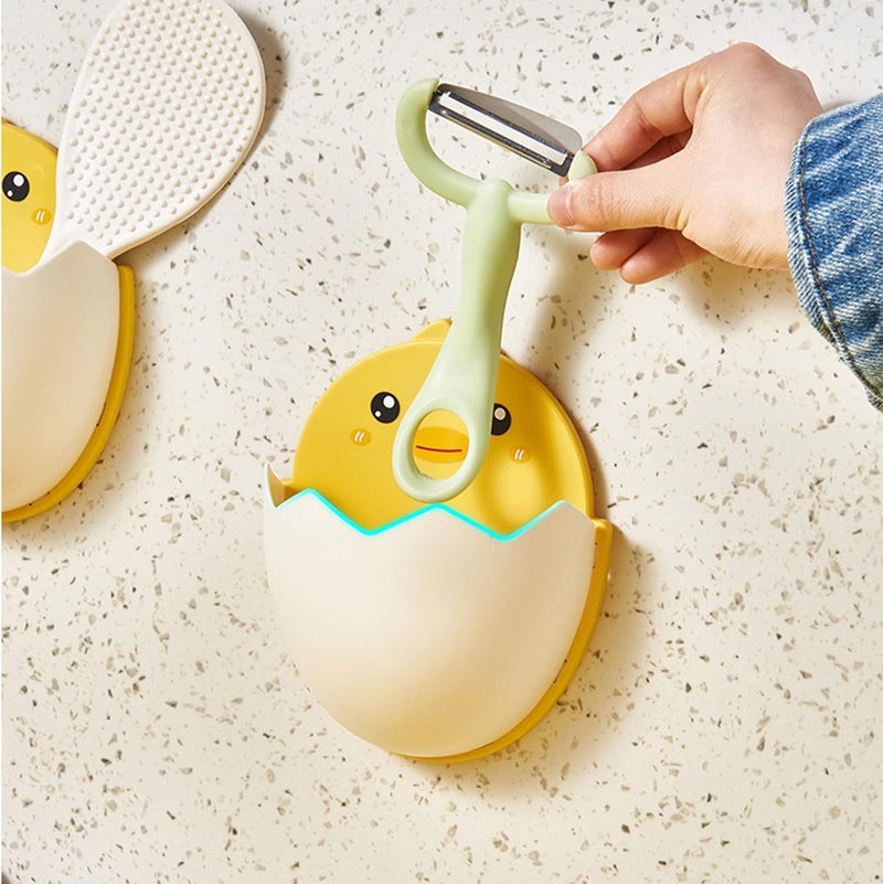 Generic Wall Mount Chick-Shape Phone/Remote Holder - Yellow - CADDY - Portable - Painted - Polypropylene - Baby Products - Image 4