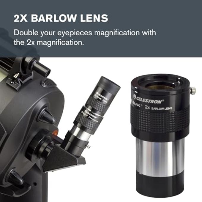 Celestron 2 Eyepiece And Filter Accessory Kit  12 Piece Telescope Accessory Set  E-Lux Telescope Eyepiece  Barlow Lens  Colored Filters  Diagonals  Sturdy Metal Carry Case - Image 3
