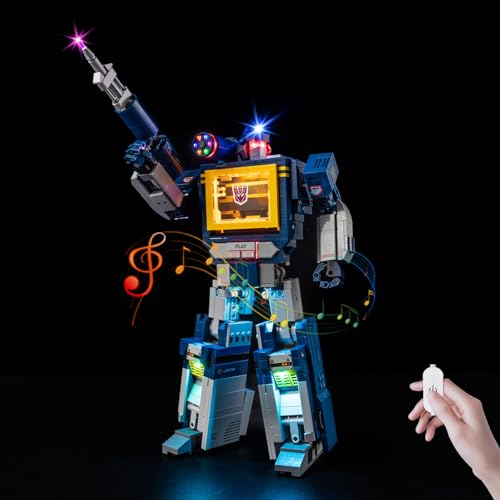 Nitemode LED Light Kit Compatible with Lego Transformers Soundwave 10358 Upgraded with Original Movie Soundtrack Lighting AccessoriesNo ModelSound Version - Image 1
